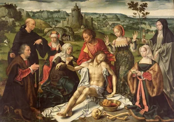 The Lamentation of Christ, central panel from an altarpiece